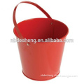 Red Large Metal Buckets With Handle For Sale